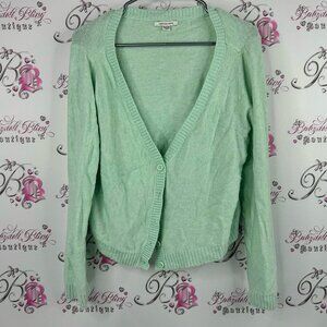 American Eagle Outfitters cardigan sweater button up mint Light Green Cardigan